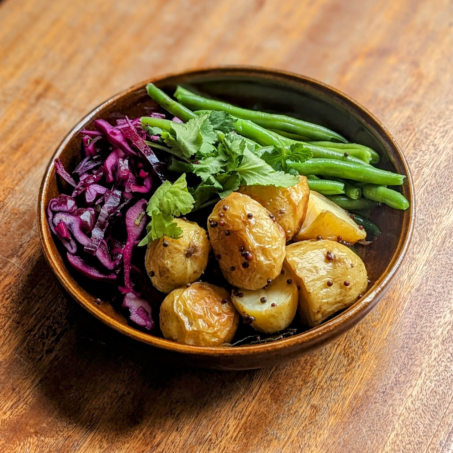 Roast New Season Potatoes with Spicy Sambal