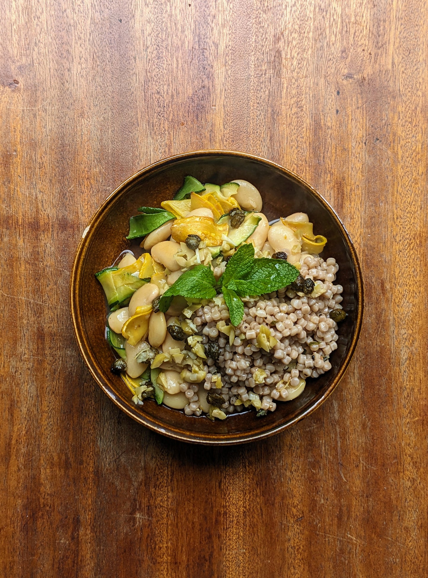 Bold Bean Co Courgette Butter Beans with Green Olive Salsa